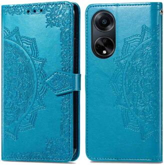 Imoshion Mandala Bookcase voor de Oppo A98 - Turquoise