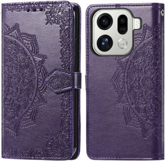 Imoshion Mandala Bookcase voor de Oppo Find X9 Pro - Paars
