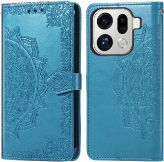 Imoshion Mandala Bookcase voor de Oppo Find X9 Pro - Turquoise