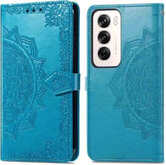 Imoshion Mandala Bookcase voor de Oppo Reno 12 Pro - Turquoise