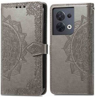 Imoshion Mandala Bookcase voor de Oppo Reno 8 5G - Grijs
