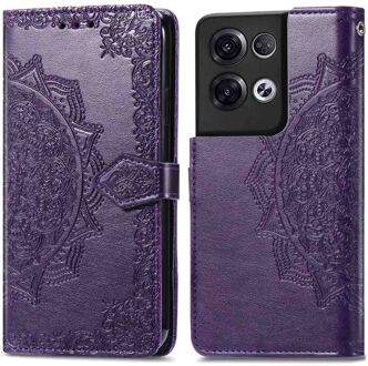 Imoshion Mandala Bookcase voor de Oppo Reno 8 Pro 5G - Paars