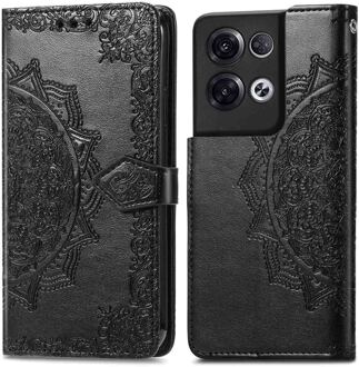 Imoshion Mandala Bookcase voor de Oppo Reno 8 Pro 5G - Zwart