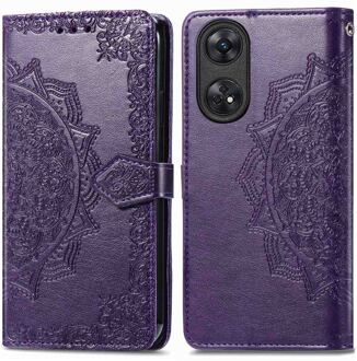 Imoshion Mandala Bookcase voor de Oppo Reno 8 T (4G) - Paars