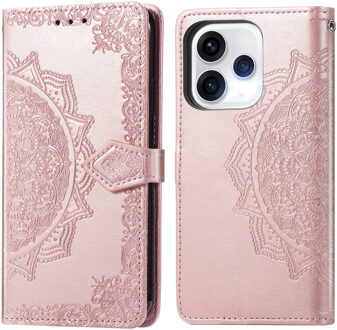 Imoshion Mandala Bookcase voor de Oppo Reno15 (5G) - Rose Gold Rosé goud