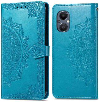 Imoshion Mandala Bookcase voor de Oppo Reno8 Lite - Turquoise