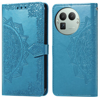 Imoshion Mandala Bookcase voor de Realme GT 8 Pro - Turquoise