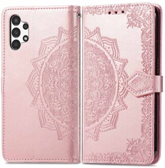 Imoshion Mandala Bookcase voor de Samsung Galaxy A13 (4G) - Rosé Goud