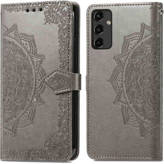Imoshion Mandala Bookcase voor de Samsung Galaxy A14 (5G/4G) - Grijs