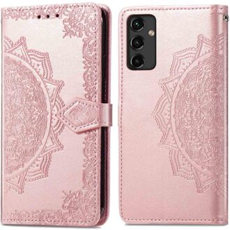 Imoshion Mandala Bookcase voor de Samsung Galaxy A14 (5G/4G) - Rosé Goud