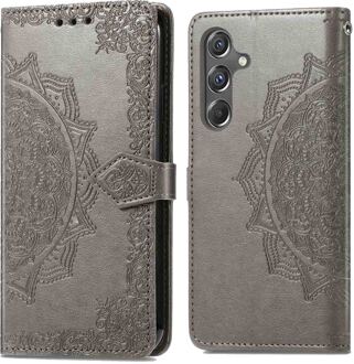 Imoshion Mandala Bookcase voor de Samsung Galaxy A15 (5G/4G) - Grijs