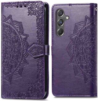 Imoshion Mandala Bookcase voor de Samsung Galaxy A15 (5G/4G) - Paars