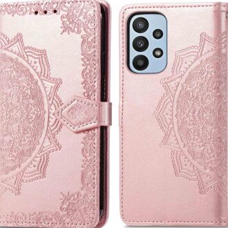 Imoshion Mandala Bookcase voor de Samsung Galaxy A23 (5G) - Rosé Goud