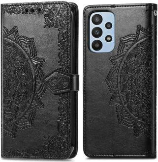 Imoshion Mandala Bookcase voor de Samsung Galaxy A23 (5G) - Zwart