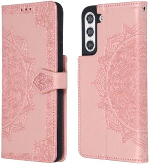 Imoshion Mandala Bookcase voor de Samsung Galaxy S21 FE - Rosé Goud