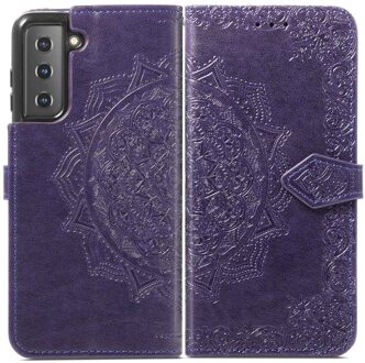 Imoshion Mandala Bookcase voor de Samsung Galaxy S22 - Paars