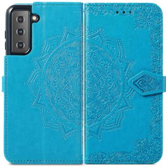 Imoshion Mandala Bookcase voor de Samsung Galaxy S22 - Turquoise