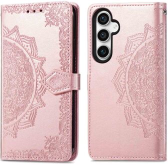 Imoshion Mandala Bookcase voor de Samsung Galaxy S23 FE - Rosé Goud