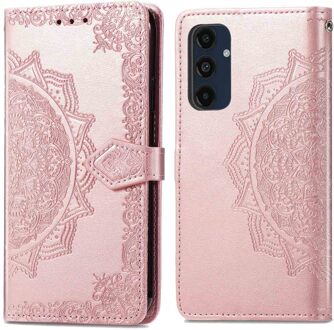 Imoshion Mandala Bookcase voor de Samsung Galaxy S24 FE - Rosé Goud