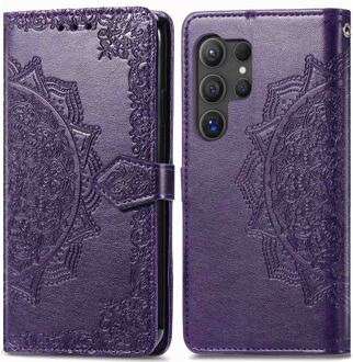 Imoshion Mandala Bookcase voor de Samsung Galaxy S24 Ultra - Paars