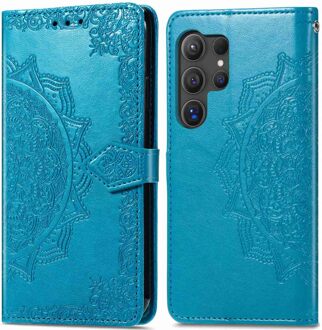 Imoshion Mandala Bookcase voor de Samsung Galaxy S24 Ultra - Turquoise