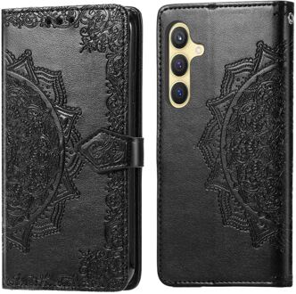 Imoshion Mandala Bookcase voor de Samsung Galaxy S25 Plus - Zwart