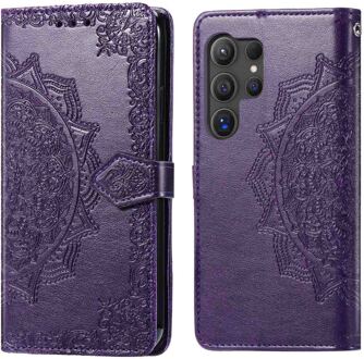 Imoshion Mandala Bookcase voor de Samsung Galaxy S25 Ultra - Paars