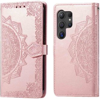 Imoshion Mandala Bookcase voor de Samsung Galaxy S25 Ultra - Rosé Goud