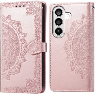 Imoshion Mandala Bookcase voor de Samsung Galaxy S26 - Rose Gold Rosé goud