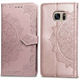 Imoshion Mandala Bookcase voor de Samsung Galaxy S7 - Rosé Goud - 5.1
