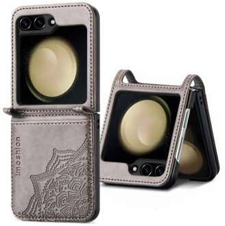 Imoshion Mandala Bookcase voor de Samsung Galaxy Z Flip 5 - Grijs