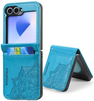 Imoshion Mandala Bookcase voor de Samsung Galaxy Z Flip 5 - Turquoise