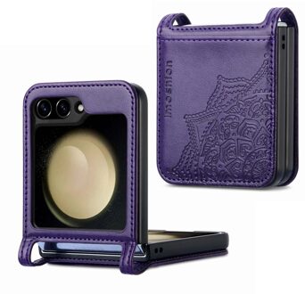 Imoshion Mandala Bookcase voor de Samsung Galaxy Z Flip 7 FE - Paars