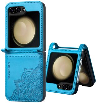 Imoshion Mandala Bookcase voor de Samsung Galaxy Z Flip 7 FE - Turquoise