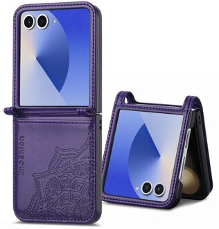 Imoshion Mandala Bookcase voor de Samsung Galaxy Z Flip 7 - Paars