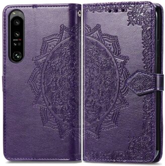 Imoshion Mandala Bookcase voor de Sony Xperia 1 IV - Paars