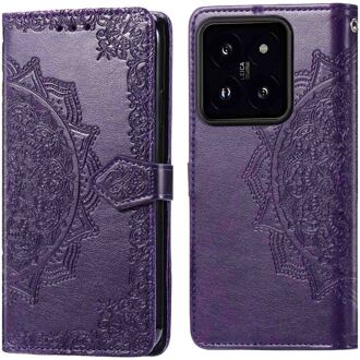 Imoshion Mandala Bookcase voor de Xiaomi 14T - Paars