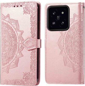 Imoshion Mandala Bookcase voor de Xiaomi 14T Pro - Rosé Goud