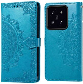 Imoshion Mandala Bookcase voor de Xiaomi 14T Pro - Turquoise
