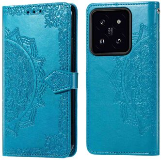 Imoshion Mandala Bookcase voor de Xiaomi 14T - Turquoise