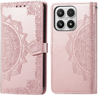 Imoshion Mandala Bookcase voor de Xiaomi 17 - Rose Gold Rosé goud