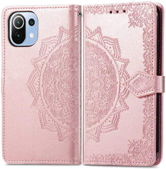 Imoshion Mandala Bookcase voor de Xiaomi Mi 11 Lite (5G/4G) / 11 Lite 5G NE - Rosé Goud