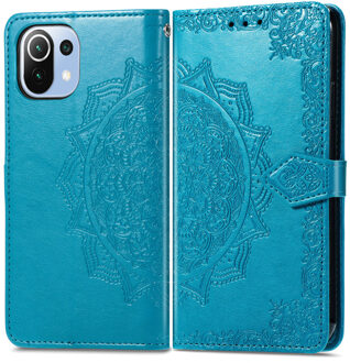 Imoshion Mandala Bookcase voor de Xiaomi Mi 11 Lite (5G/4G) / 11 Lite 5G NE - Turquoise