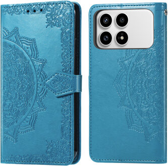 Imoshion Mandala Bookcase voor de Xiaomi Poco F8 Pro - Turquoise