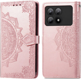 Imoshion Mandala Bookcase voor de Xiaomi Poco X6 Pro - Rosé Goud