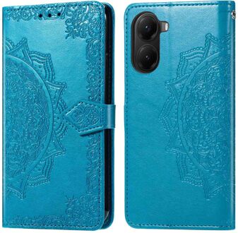 Imoshion Mandala Bookcase voor de Xiaomi Poco X7 Pro - Turquoise