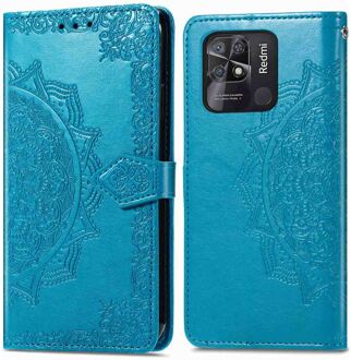 Imoshion Mandala Bookcase voor de Xiaomi Redmi 10C - Turquoise
