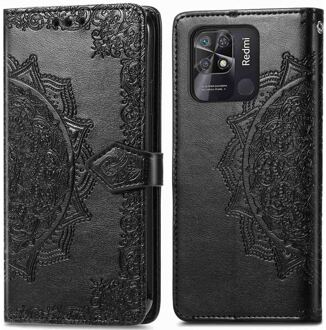 Imoshion Mandala Bookcase voor de Xiaomi Redmi 10C - Zwart