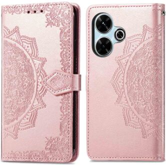 Imoshion Mandala Bookcase voor de Xiaomi Redmi 13 4G - Rosé Goud
