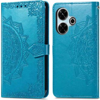 Imoshion Mandala Bookcase voor de Xiaomi Redmi 13 4G - Turquoise